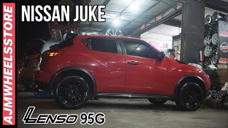 MODIFIKASI NISSAN JUKE VELG LENSO 95G  AJMWHEELSSTORE [upl. by Suirtimid231]