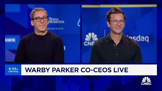 Warby Parker coCEOs on expansion strategy Vast majority of Americans want to go into a store [upl. by Lachance]