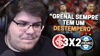 CASIMIRO REAGE INTERNACIONAL 3 X 2 GRÊMIO  CAMPEONATO GAÚCHO 2024  Cortes do Casimito [upl. by Kolnos]