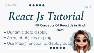 use Map function to display data in React  Shruti098 [upl. by Ventre]