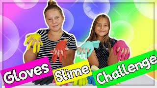 3 COLORS OF GLUE GLOVES SLIME CHALLENGE en français [upl. by Assirialc804]