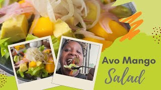 Avocado Mango Salad is the winning combination for a raw vegan lunch shorts [upl. by Alva]