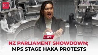 LIVE New Zealand Maori MPs disrupt parliament with haka protests [upl. by Clea348]