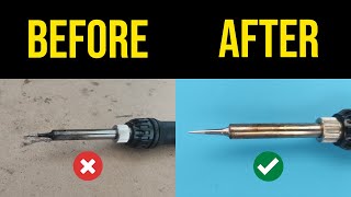 How to clean solder iron tip [upl. by Nuncia472]