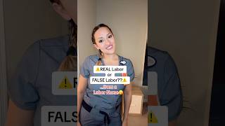 Real Labor vs False Labor birth pregnancy educational nurse newmom baby newborn [upl. by Labannah]