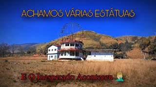 Posto De Combustível Abandonado  achamos uma gruta e estátuas enormes  urbex abandonado medo [upl. by Jemima773]