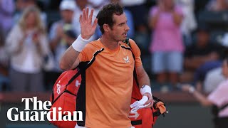 Highlights Andy Murray exits Indian Wells after defeat by Andrey Rublev [upl. by Ayim403]