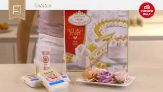 Coppenrath amp Wiese – Kuchenkult – Tutorial – Festtagstorte mit Marzipan überziehen [upl. by Lovering232]