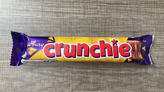 Cadbury Crunchie bar review milk chocolate honeycomb [upl. by Sibella943]