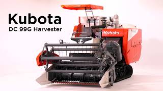 Powerful Kubota Combine Harvester DC99G Walkaround [upl. by Flori480]