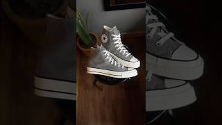 CONVERSE CHUCK 70 HI ORIGIN STORY GREY EGRET BLACK [upl. by Harman]