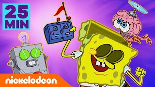 Bob Esponja  25 MINUTOS das MELHORES invenções de Bob Esponja  Nickelodeon em Português [upl. by Drofnas859]