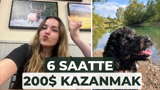 WORK and TRAVELDA KÖPEK BAKICILIĞI YAPARAK 200 KAZANMAKVlog [upl. by Adolfo]