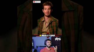 Andrew Garfield Reacts to Tom Holland Spoiling SpiderMan No Way Home 😱🕷️ shorts tomholland [upl. by Yesima69]