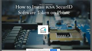 How to install RSA SecurID Software Token on Phone [upl. by Namrej]