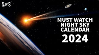 Night Sky Calendar 2024  Astronomy Calendar 2024 [upl. by Natan327]