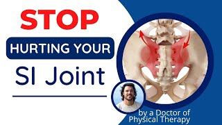 Sacroiliac SI Joint Pain Relief Exercises  Stretches To Avoid [upl. by Isyak]