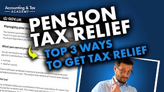 The Top 3 Ways to Get Tax Relief on Your Pension Contributions in 2020 [upl. by Schnurr]