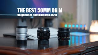 Best 50mm Voigtlander 50mm f12 Nokton review vs Noctilux 50mm f12 amp Summilux 50mm f14 ASPH [upl. by Franck]