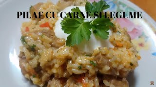 PILAF CU CARNE SI LEGUME TE INVAT SA GATESTI CEL MAI GUSTOS PILAF [upl. by Anrim]