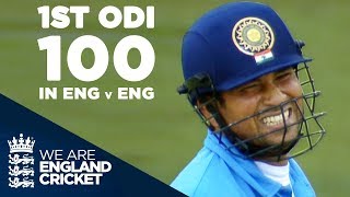 Sachin Tendulkars 1st ODI Century In England Against England  Highlights [upl. by Gildea]