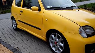 Fiat Seicento Sporting Abarth swap 14 16v 6gear 103Km 138Nm [upl. by Idac]