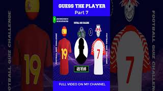 GUESS THE PLAYER BY JERSEY NUMBER AT CLUB AND NATIONAL TEAM  Football Quiz 2024 shorts [upl. by Adnawot223]