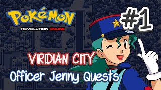 Clear Route 1 of Rattata  Officer Jenny Quest  Pokemon Revolution Online [upl. by Haerdna]