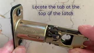 How to Adjust the Backset on a Door Latch [upl. by Sardella]