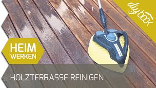 Holzterrasse reinigen und entgrauen [upl. by Canale]