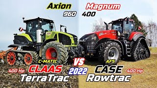 CLAAS Axion 960 VS CASE Magnum AFS 400 TerraTrac VS RowtracSizePwerPerformance Comparison 2022 [upl. by Filip56]