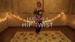 Belly Dance Tutorial For Beginners How to Do A Hip Twists  Lesson 5 with Meher Malik [upl. by Iras984]