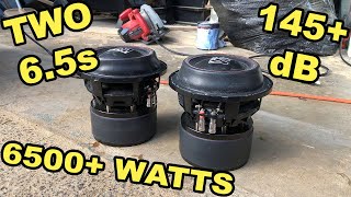 How Loud Can 2 MONSTER 65quot Subwoofers Get EM Audio HD 65 [upl. by Nor580]