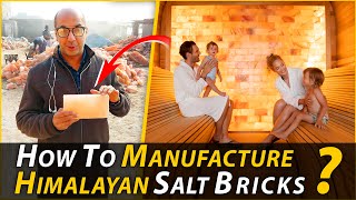 How its manufacture amp export himalayan pink salt bricks amp Pink salt tiles by Sun overseas company [upl. by Aneram779]