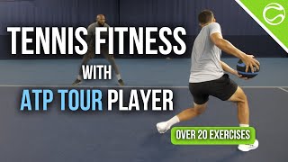 Tennis Fitness Lesson with ATP Pro [upl. by Hunley407]