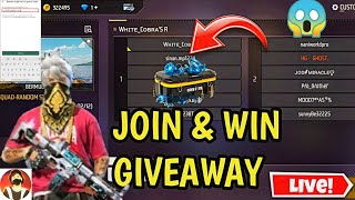 FREE FIRE LIVE CUSTOM ROOM GIVEAWAY  FF LIVE TEAM CODE GIVEAWAY  FF LIVE GIVEAWAY DJ ALOK FF LIVE [upl. by Hayidah]