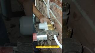 Thermostat diverter installation 🛠️shorts plumbing speciality [upl. by Enilecram]