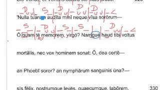 Aeneid 1 Dactylic Hexameter Scansion [upl. by Antoine]