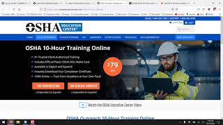 How to Get Your OSHA 10 Certification Online Fast amp Easy [upl. by Airolg]