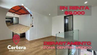 DEPARTAMENTO en Renta EN CALZADA INDEPENDENCIA zona CENTRO MEDICO [upl. by Aninep]