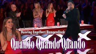 Quando Quando Quando  Engelbert Humperdinck  all judges amp Audience dancing  America’s Got Talent [upl. by Enamrej599]