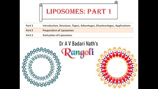 Liposomes Part 1 Introduction Structure Types Advantages Disadvantages Applications [upl. by Kred]