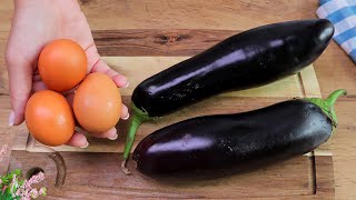 Haben Sie Auberginen und Eier Niemand kennt dieses Rezept Aubergine schmeckt besser als Fleisch [upl. by Ardnuaek]