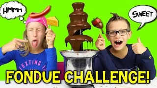 CHOCOLATE FONDUE CHALLENGE [upl. by Latimore]