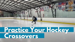 Hockey Skating Crossovers Beginner Adult Hockey Lessons [upl. by Dougie594]