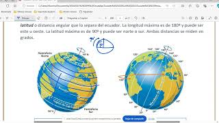 Meridianos y paralelos husos horarios proyecciones geográficas Sociales I ESO Adultos 2024 [upl. by Bartram882]