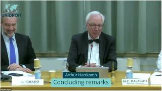 30 Years of UPICC Past Present and Future Relevance UNIDROIT 67 May 2024  Concluding remarks [upl. by Ear746]