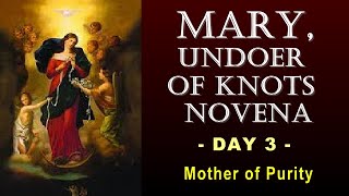 DAY THREE MIRACULOUS NOVENA TO OUR MARY UNDOER OF KNOTS  MOTHER OF PURITY [upl. by Colvert]