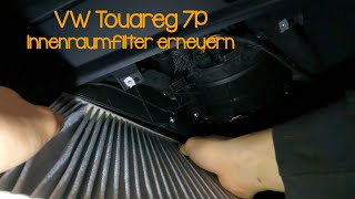 VW Touareg 7P Innenraumfilter erneuern [upl. by Airretnahs]