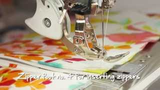 Tutorial how to sew in zippers with the BERNINA zipper feet no 4 4D 14 D and 54 [upl. by Heyde]